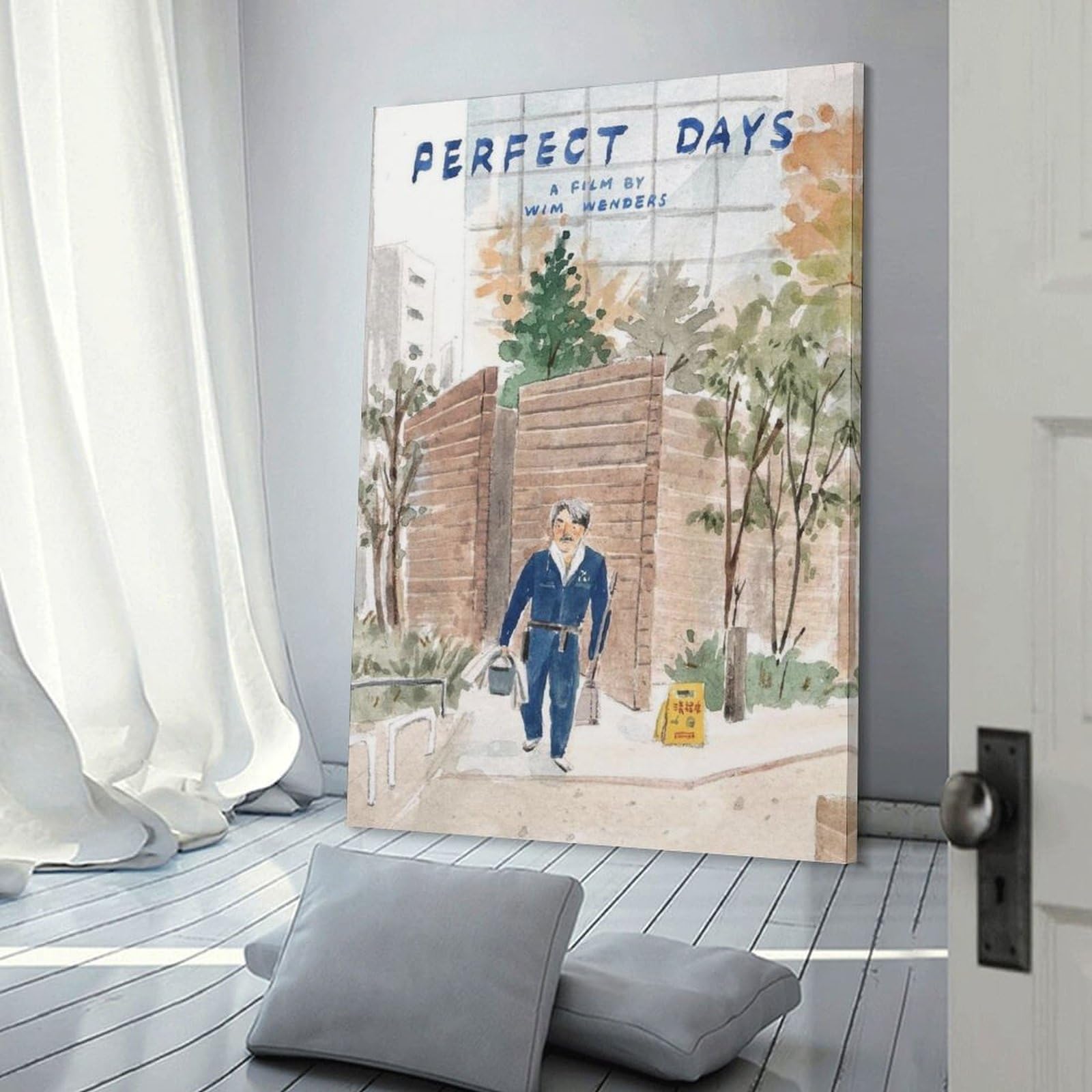 選べるサイズ【モノトーンキャンバスアート4枚SET／Fashion】 インテリアアート ポスター 壁掛けインテリア ウォールアート | a Mei  shop 映画 Perfect Days ポスター ウォールアート 部屋飾り キャンバス 絵画 ベッドルーム ポスター リビング 壁の絵24x