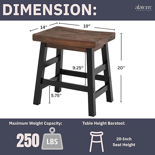 Miniatura 34 de Alaterre Furniture Pomona - Escritorio de estudio industrial de 48 pulgadas con parte superior de madera de pino maciza, 2 estantes abiertos y marco