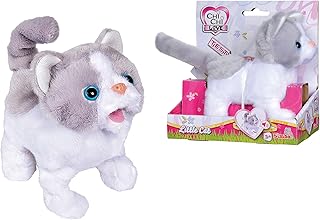 Simba 105893453 Chichi Love Little Cat Running and Wiggling Tail Plush Cat with Function with Sound Suitable for Children from 5 Years 15 cm