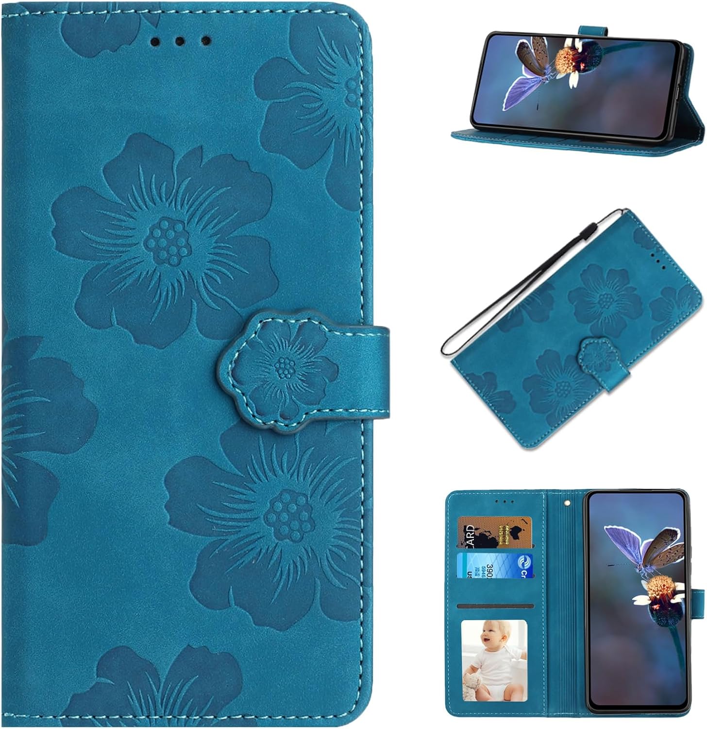 VKCOSE Samsung Galaxy S23 FE 5G Wallet Flip Case, Galaxy S23 FE Folio Book Case Phone Cover with