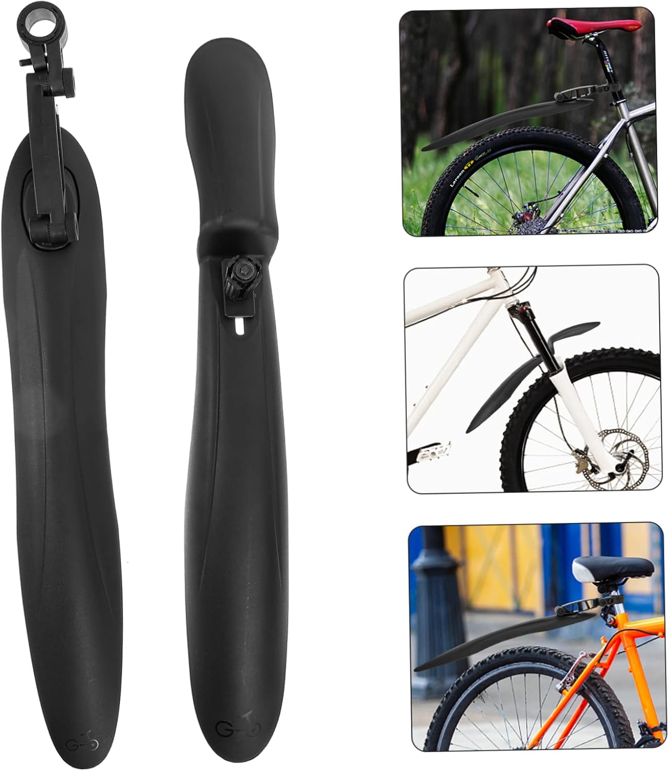 VANZACK 1pair Sturdy Mountain Bike Mud Guards Lightweight for Front and Rear Wheels Easy Installation Fit for Various Models Design