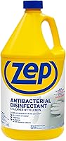 Zep Commercial Antibacterial Disinfectant Cleaner with Lemon, 1 Gallon - Kills 99.9% Germs, Cuts Grease & Odors