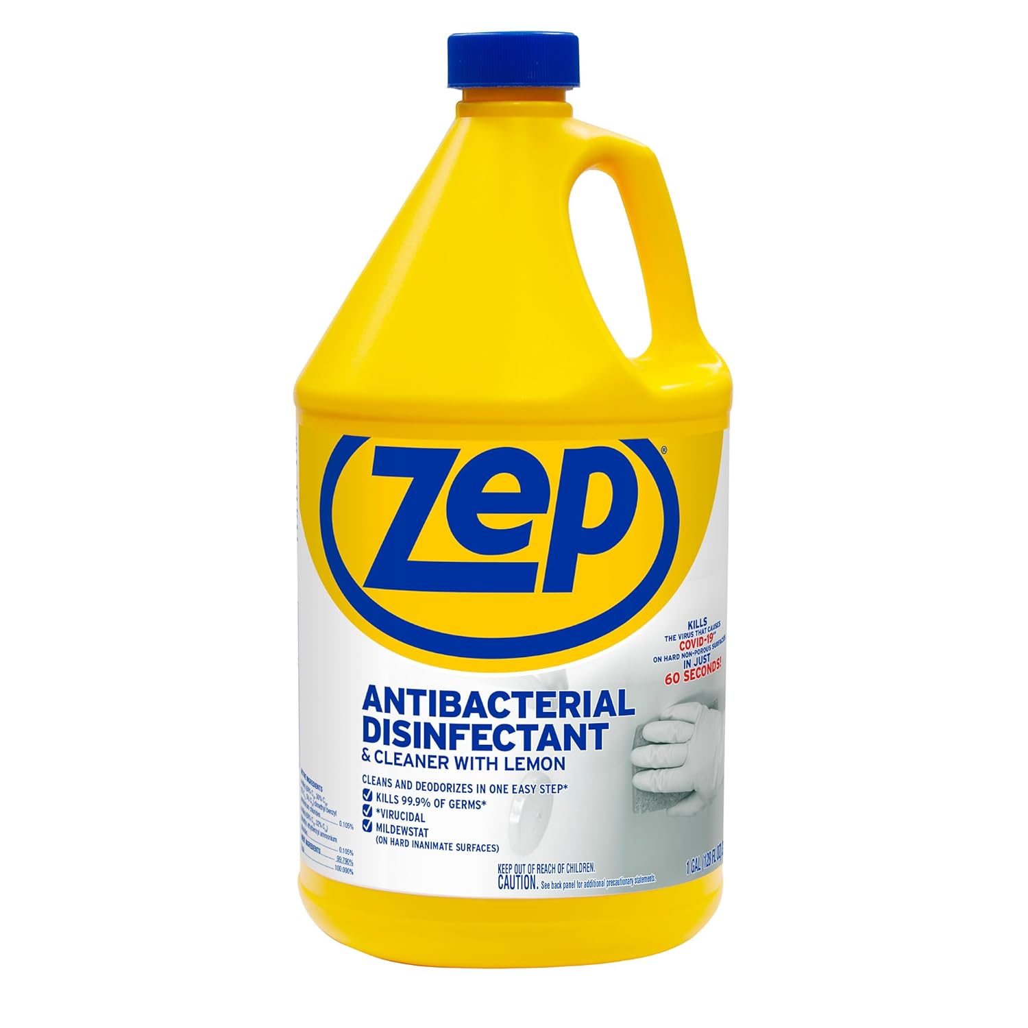 Zep Commercial 1041688 Antibacterial Disinfectant Cleaner with lemon 1 gal Bottle