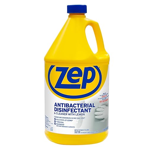 Zep Commercial 1041688 Antibacterial Disinfectant Cleaner with lemon , 1 gal Bottle