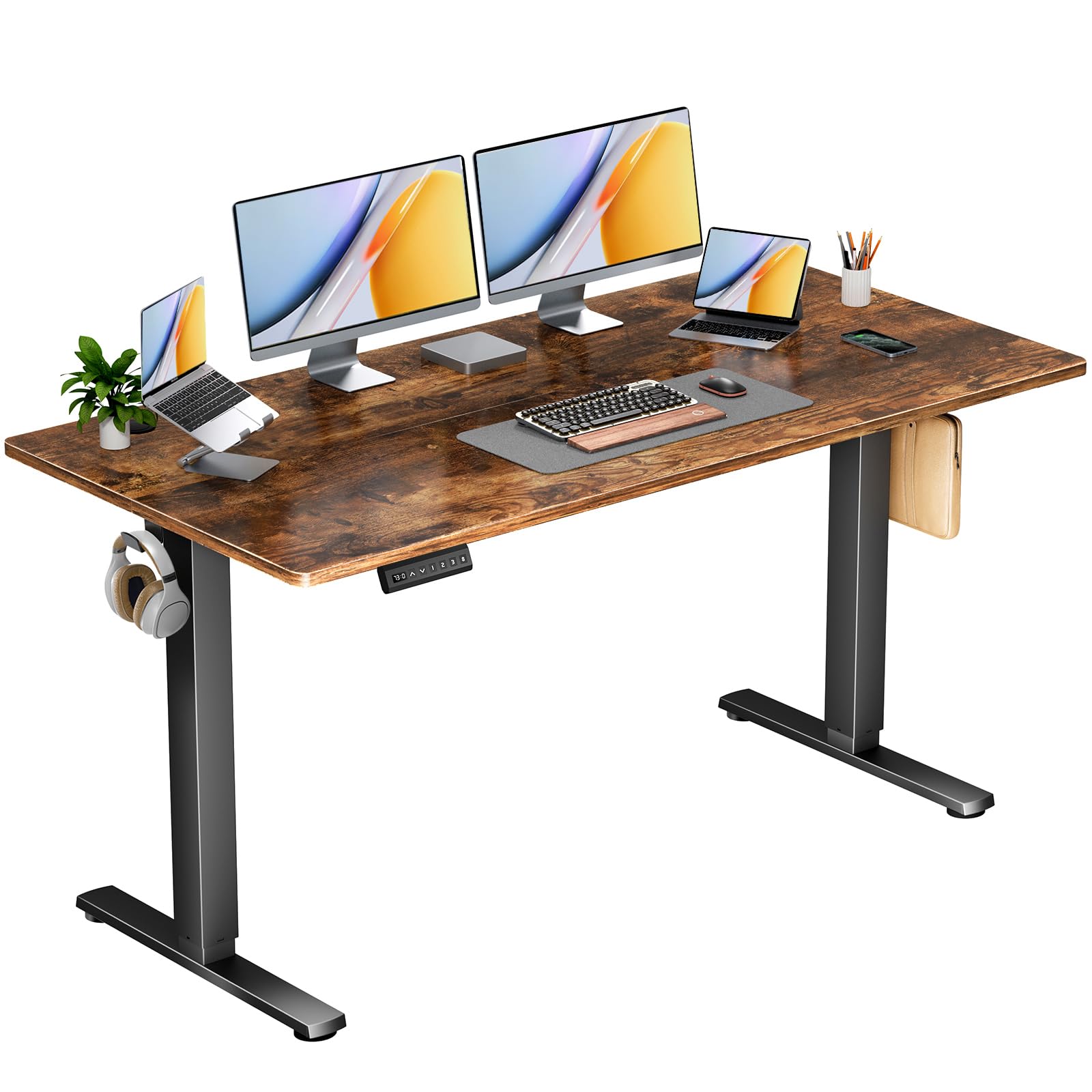 Snapklik.com : Sweetcrispy Standing Adjustable Height Desk, Electric 63 ...