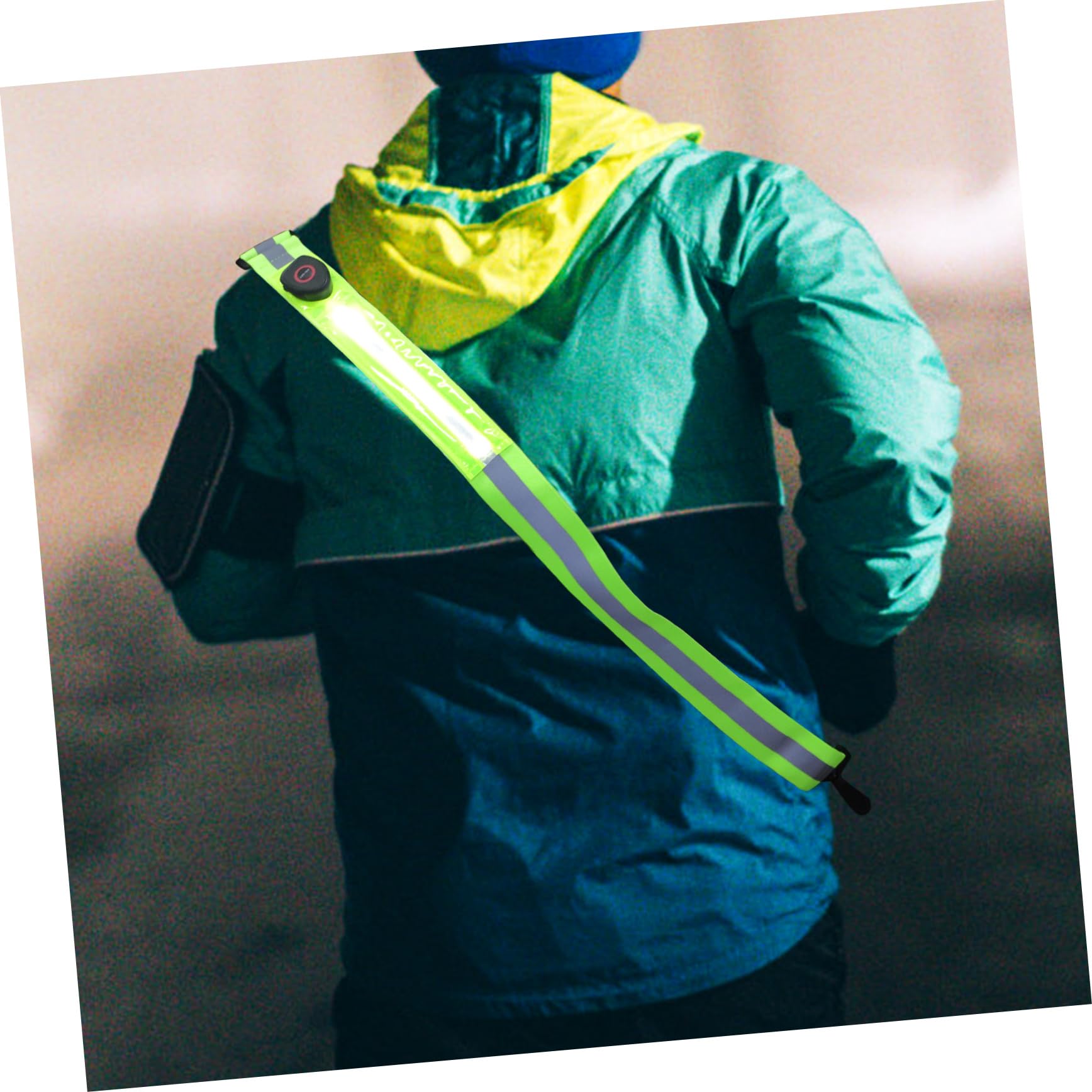 HEMOTON Ceinture Réfléchissante De Sécurité Nocturne Ceinture De Course Bandes Réfléchissantes pour Vélo Bracelets Brassard De Lumière De Course Ceinture Lumineuse Néon Lumières