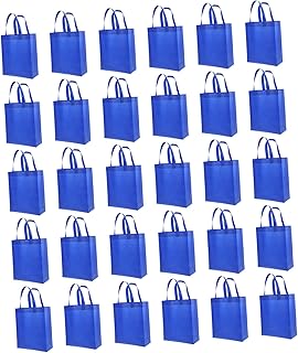 Reutilizables de No Tejida Blanca Bolsas de Mano para Compras y Regalos Resistentes y Ligeras para Uso Diario y Exteriores Pack