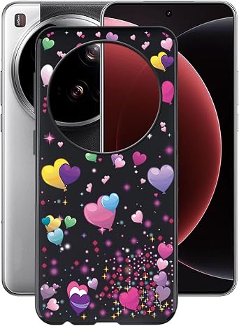 Case for Xiaomi 15 Ultra 6.73", Black Soft TPU Bumper Phone Case, Slim Shockproof Silicone Military Grade Drop Protective Shell for Xiaomi 15 Ultra - Balloon