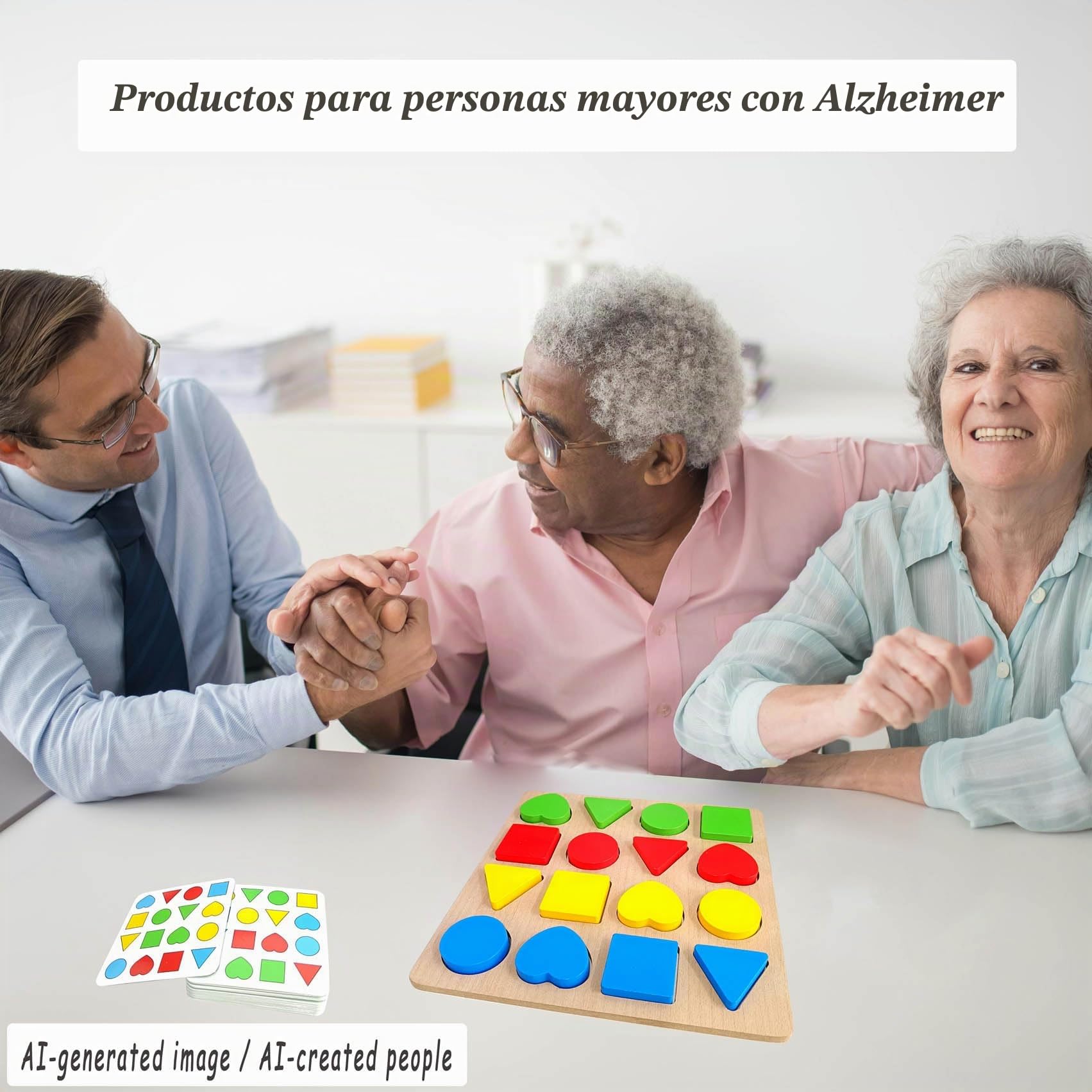 Actividades de Madera para la Demencia para Personas Mayores, Productos de Alzheimer para Personas Mayores, Regalos de Rompecabezas y Juegos para Mantener a los Adultos Mayores cognitivos y