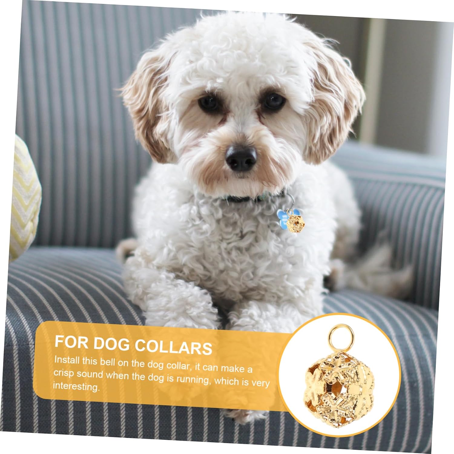 DOITOOL 100pcs Retro Style Bells Pet Toy Bell Accessories Key Chain for Diy Crafts Decorative Ornaments Year Ornaments