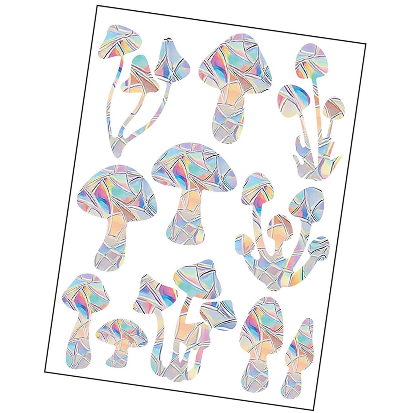 GTYLF Window Decal Bird Strikes Anti-Collision Sticker to Save Bird From Collision, None Adhesive Rainbow Decals for Window Clings for Glass