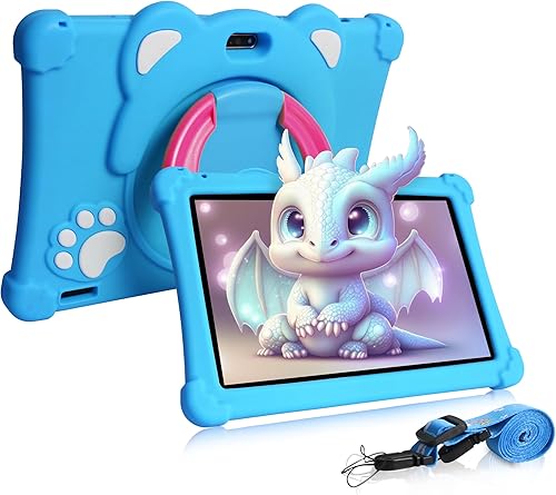 Iwawa Kids Space - Tableta infantil de 10 pulgadas para niños, pantalla IPS HD de 1280 x 800, Android 13, modo de control parental preinstalado para