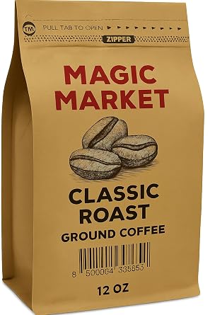 Classic Roast Ground Coffee 12 oz. 100% Arabica Ground Coffee- Medium roast