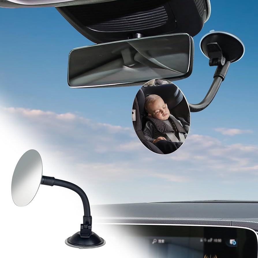 New Universal Car Rear Mirror Wide Angle Rearview Mirror Auto Convex Curve Interior Rear View Mirror
