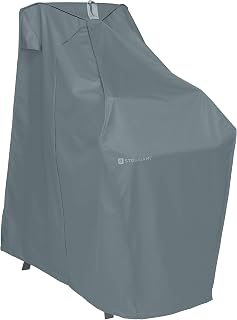 Classic Accessories 56-374-011001-EC Storigami Easy Fold Stackable Chair Cover, Monument Grey