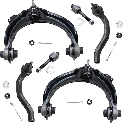 Miniatura 104 de Detroit Axle - Kit de brazos de control delanteros de 6 piezas para Toyota Corolla 2014-2019, 2 brazos de control inferiores con rótulas, 2 varillas