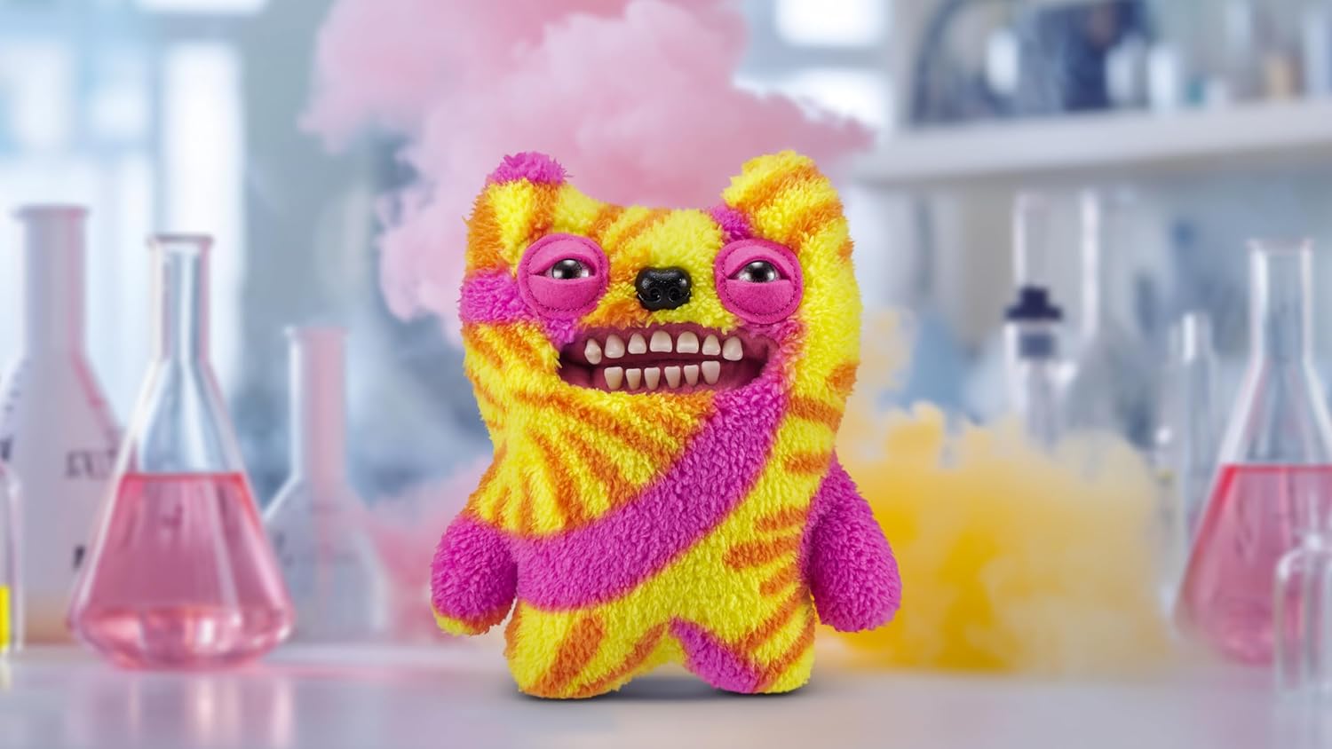Fuggler Laboratory Misfits by ZURU Funny Ugly Monster, Plush, Collectible, Silly, Toy (Old Tooth)