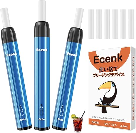 Amazon Ecenk 7 Pro 電子タバコ 使い捨て 2700回吸引可能 禁煙補助に最適 Vape 爆煙 ニコチンなし タール無し でんし たばこ 人気 電子たばこ 水蒸気タバコ 禁煙サポート ベイプ たばこ 吸引回数900回 本 3本セット コーラ Ecenk 電子たばこ