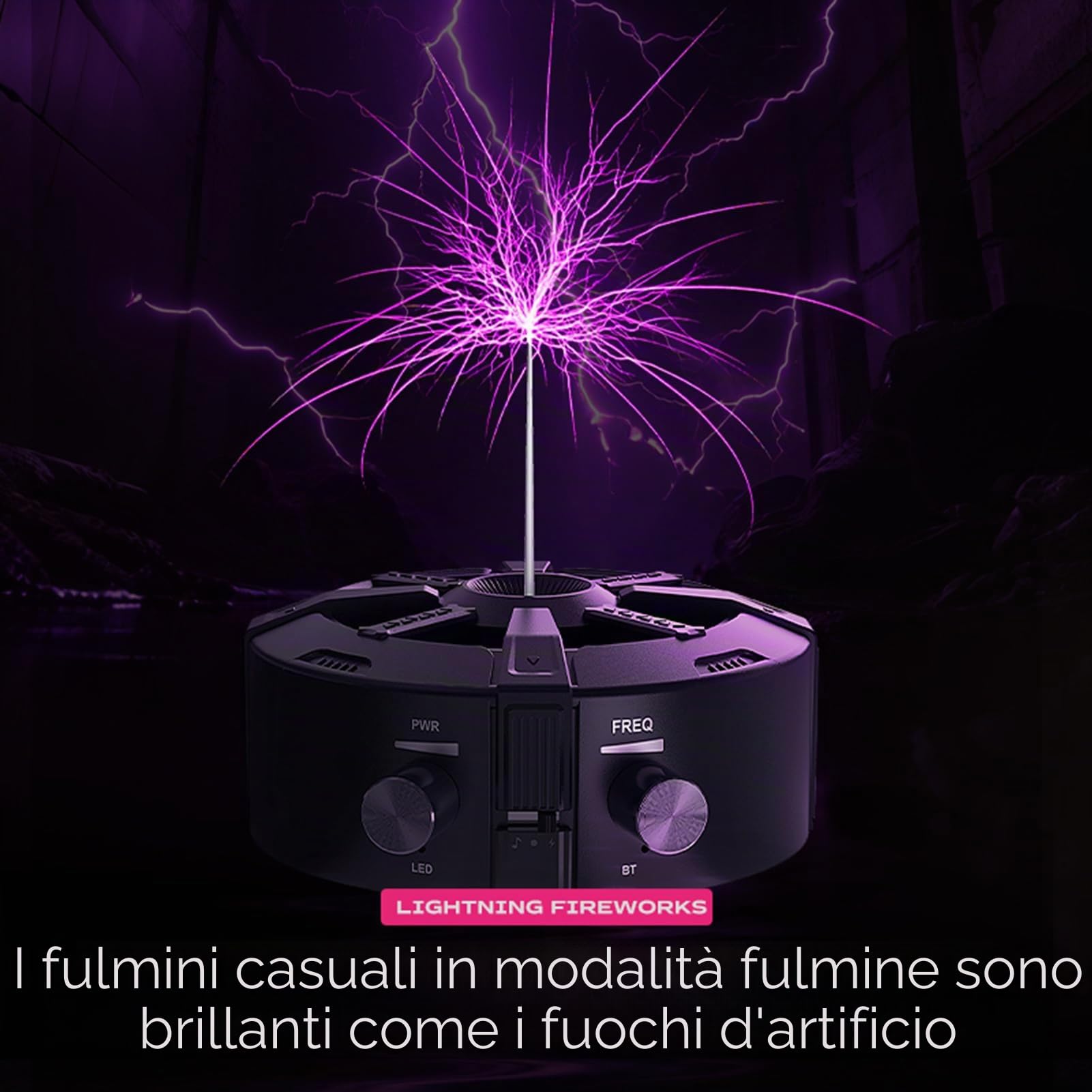 Bobina Tesla Altoparlante Plasma Multifunzionale Arco Bluetooth Lettore Musicale per esperimenti scientifici Strumenti didattici, decorazione per la casa
