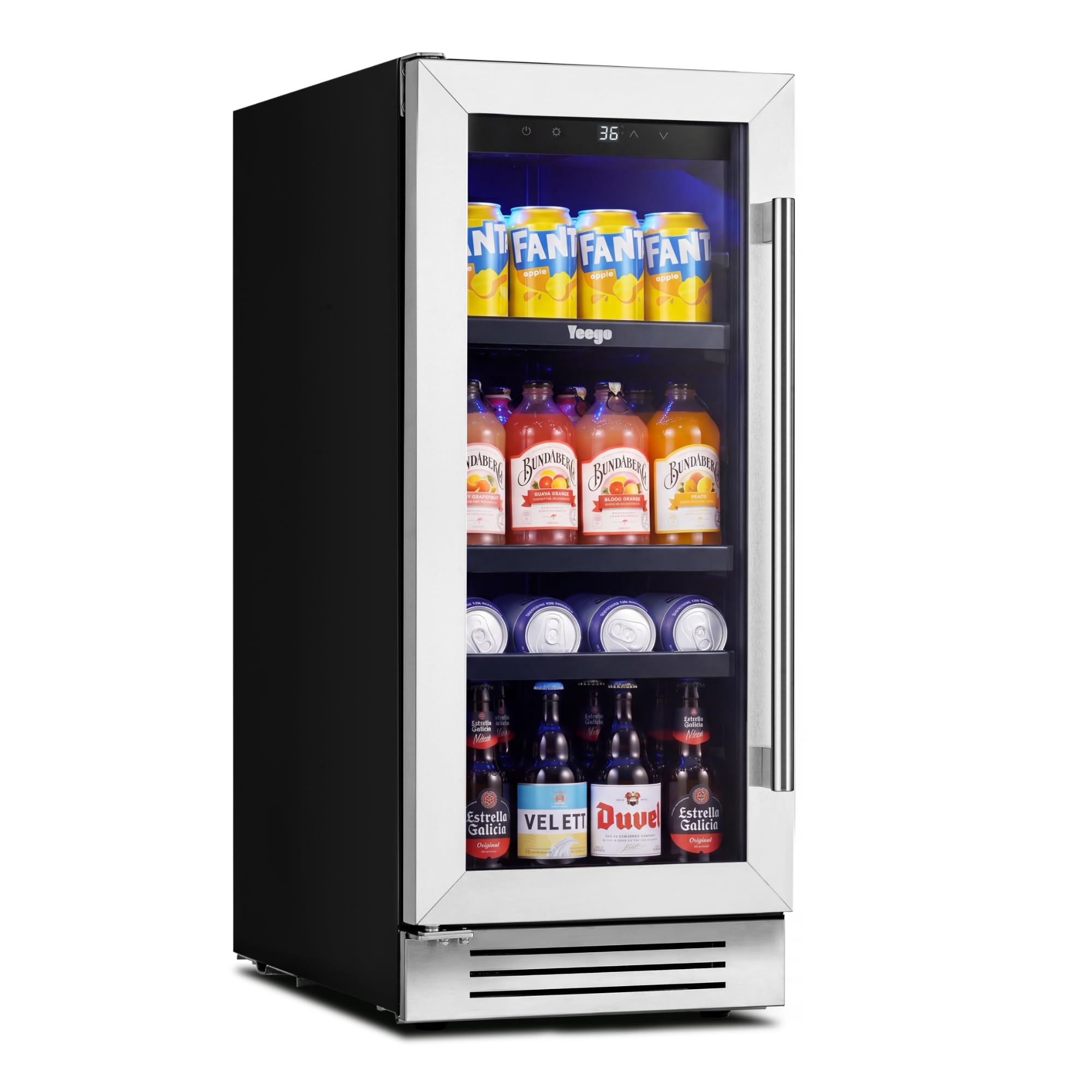 Yeego AZ-YG-BS15L 3 cu ft Wine Cooler Stainless Steel