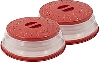 Vista 8 de LAMINET Cubierta extensible para tazón y plato para microondas (rojo)