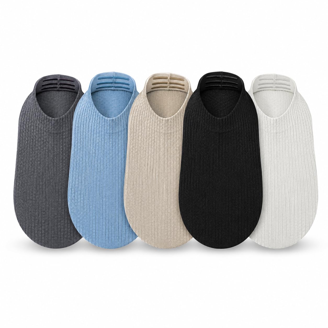qikpick Men’s No Show Socks | Anti-Slip Silicone Heel Grip | Breathable Cotton Invisible Low Cut Socks for Loafers, Sneakers & Formal Shoes | Sweat Absorbent, Stretchable & Comfortable (Multicolor Pack of 5)-picture-40