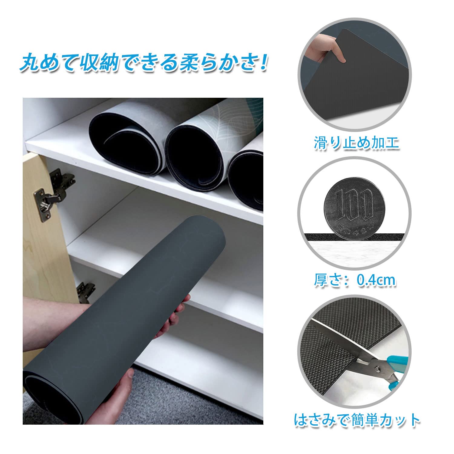 Amazon | バスマット ソフト 柔らかい 速乾 瞬間吸水 薄い 軽い 割れ