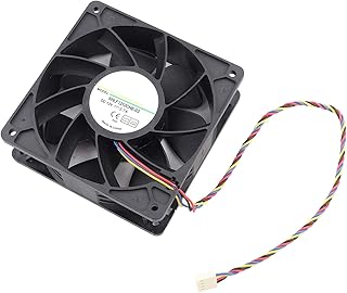 Antminer L3 Fan Fan On Asic Miner Black Dc 12V 2.7A 6000Rpm Cooling Fan Replacement 4 Pin Connector for Antminer S7 S9
