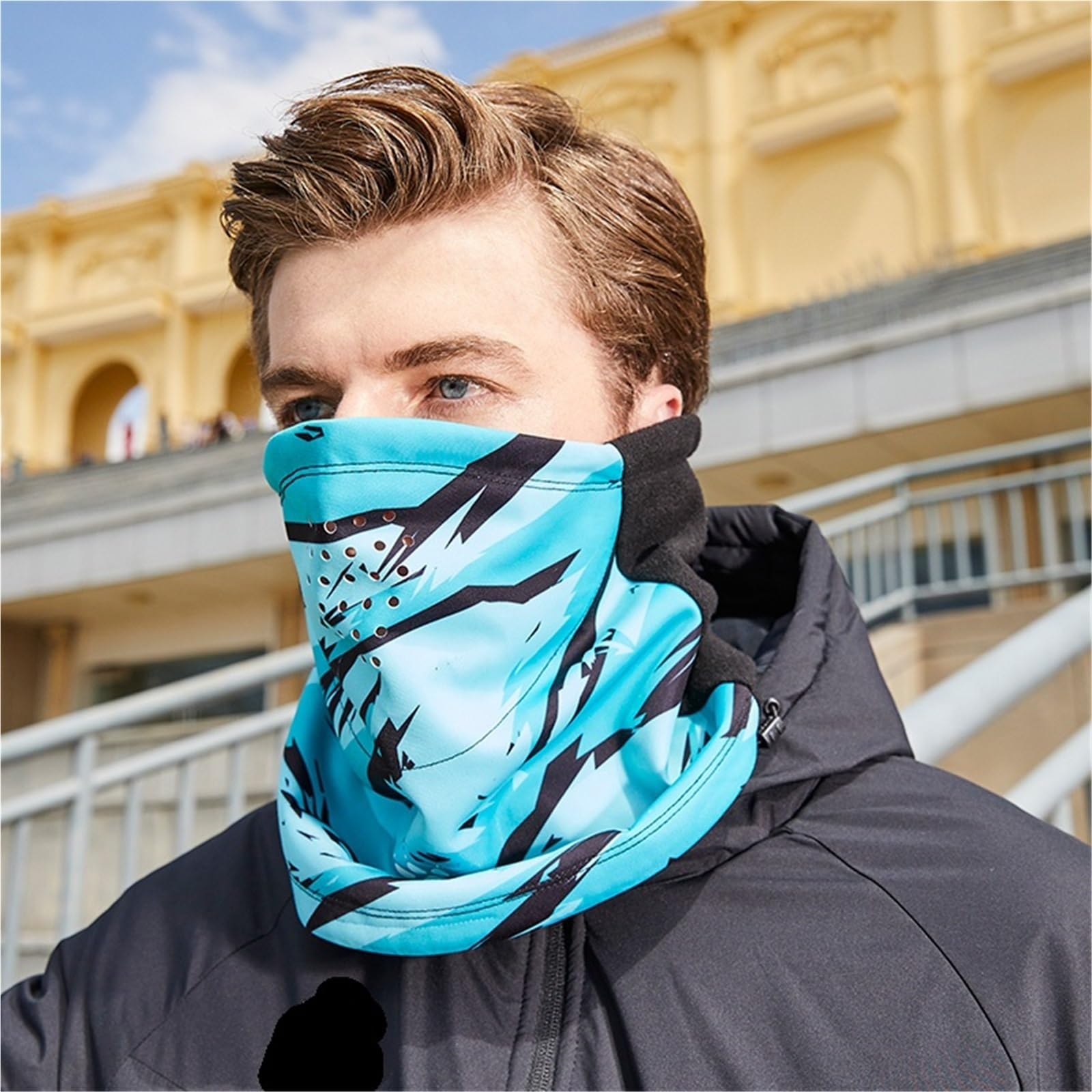 Máscara deportiva for el cuello for hombres y mujeres que corren y andan en bicicleta, máscara fría y cálida for entrenamiento de fútbol de invierno, cubierta de cuello a prueba de viento. Para Hacer