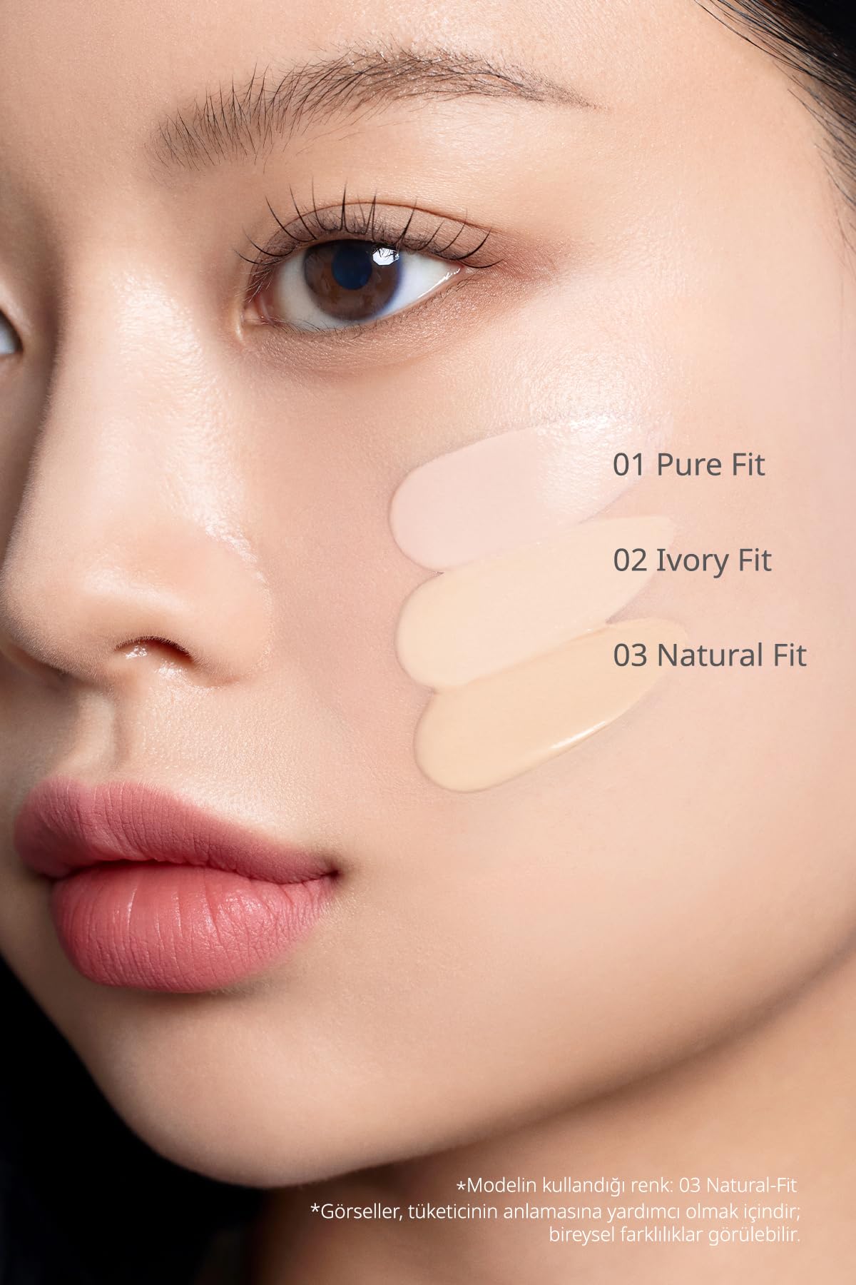 Peripera Yarı Mat Bitişli Filtre Etkili Cushion Mood Fit Cover Cushion SPF50+ PA++++(03 Natural Fit)