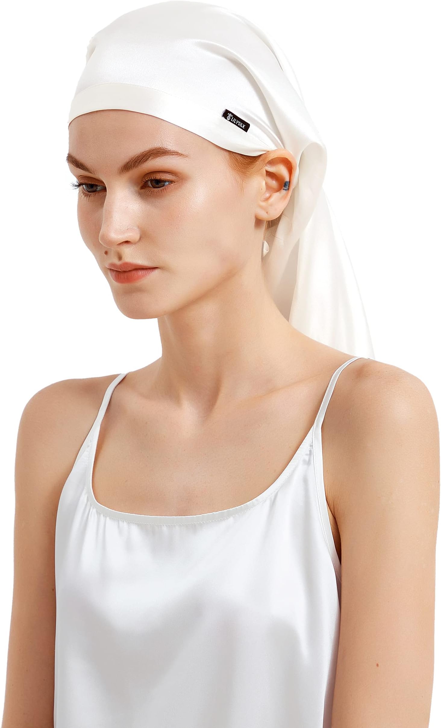 LilySilk Mulberry Silk Sleep Cap 100 19 Momme Long Silk