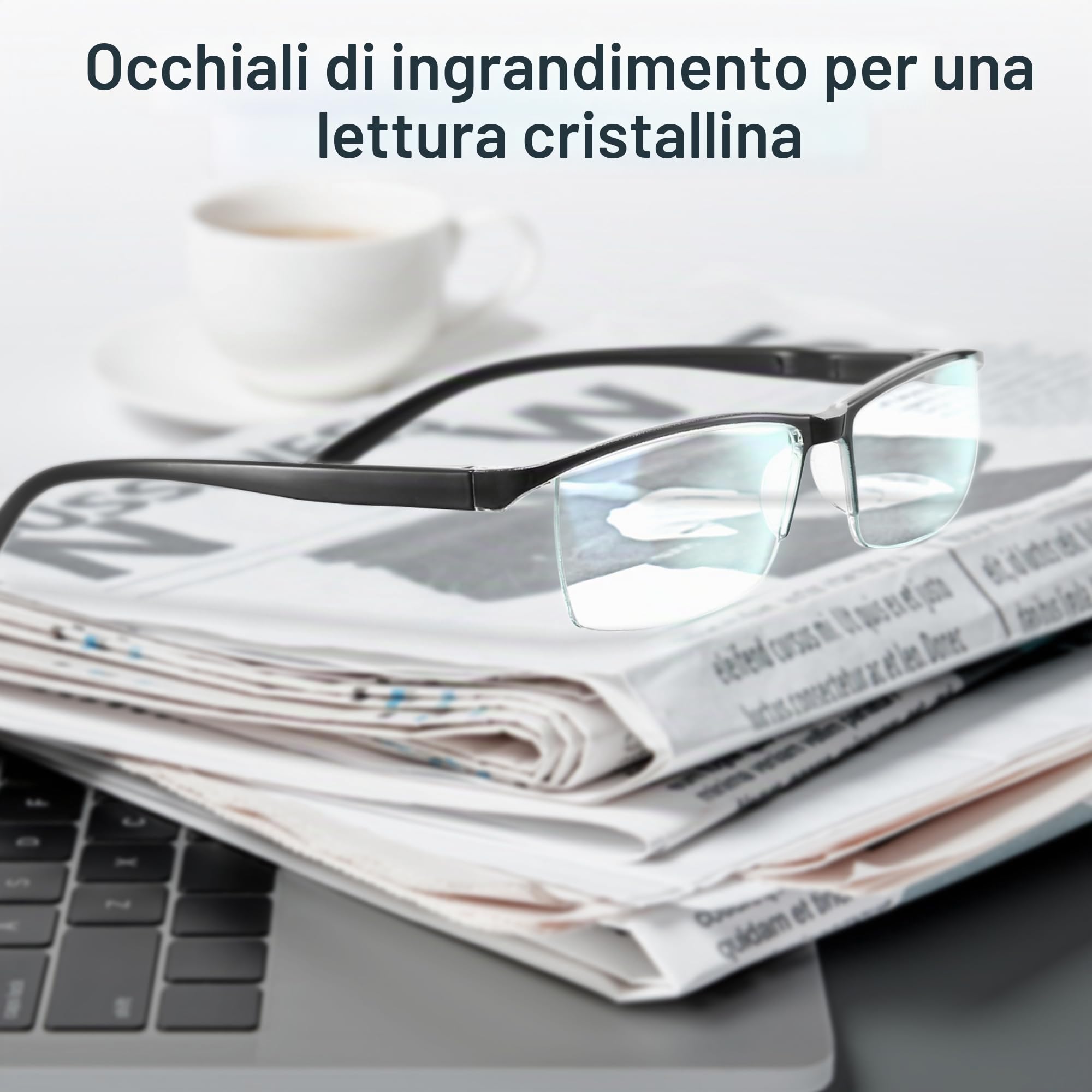 Gaoye 6 Paia di Occhiali da Lettura Uomo/Donna, Occhiali da Vista, Occhiali Anti Luce Blu per Uomo/Donna, Occhiali da Computer, Lenti da Lettura