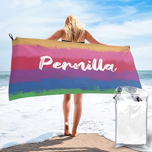 Toallas de playa personalizadas para adultos, toallas de playa personalizadas con nombres para viajes, toallas de playa de microfibra, regalos para