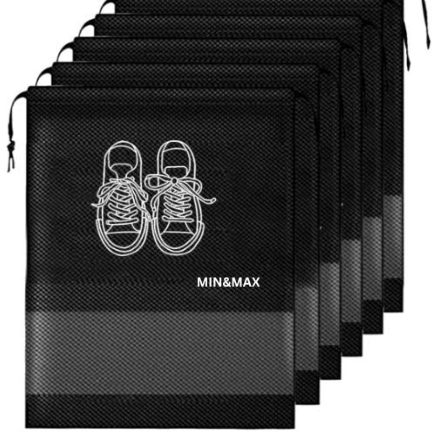 MIN&MAX Shoe Bag for Travel & Shoe Travel Organizer for Women & Men Travel Accessories Shoe Organizer Shoe Bags Pouches Travel Shoe Cover for Travelling Travel Essentials Shoe Bags Pack of (12)