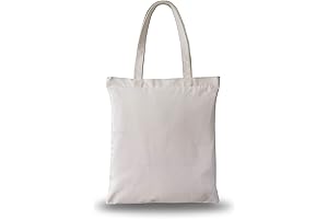 Multipurpose White Canvas Zipper Tote Bag