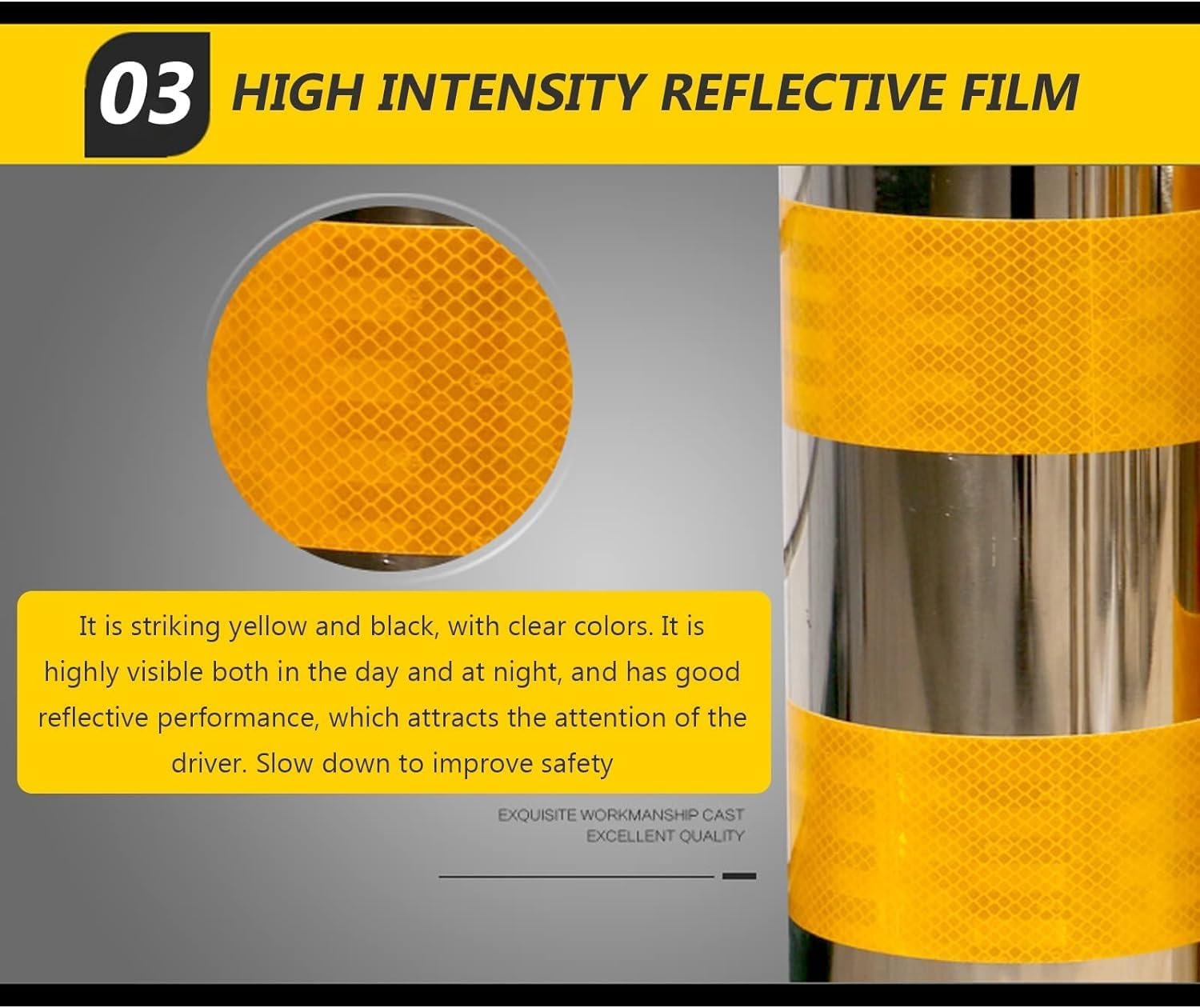 Driveway Parking Barrier Cones Stainless Steel Security Bollards with Hanging Ring 114mm Wide Concrete-Installed