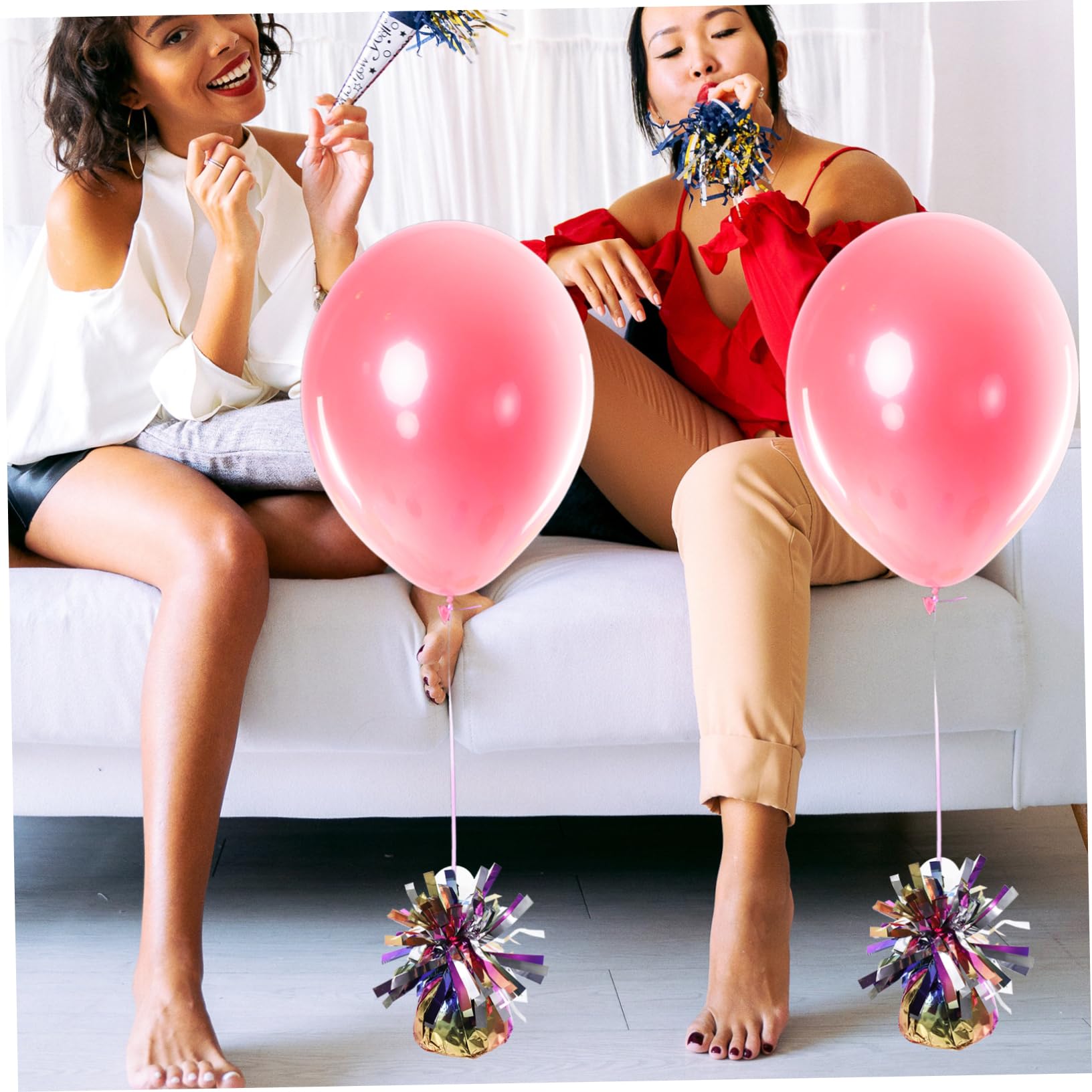 Abaodam 6 Piezas Colgante De Globo Pesas Para Globos De Helio Accesorios Para Fiestas Decoración De Boda Soporte Para De Mesa Partido De Cumpleaños