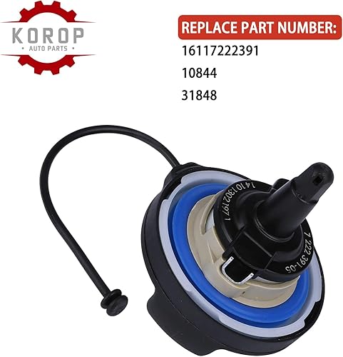 Miniatura 2 de Tapa de gas de repuesto # 16117222391,10844,31848, compatible con Mini Cooper, BMW E39 E46 E60 E90 E92-128i 320i 325i 328i 328xi 330i 330xi 335i