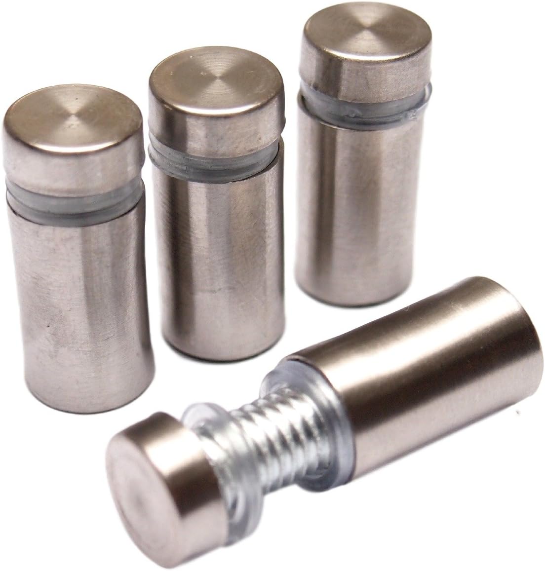 Taskar 4 x Standoff Screws Stainless Steel 12mm x 25mm Glass/Mirror