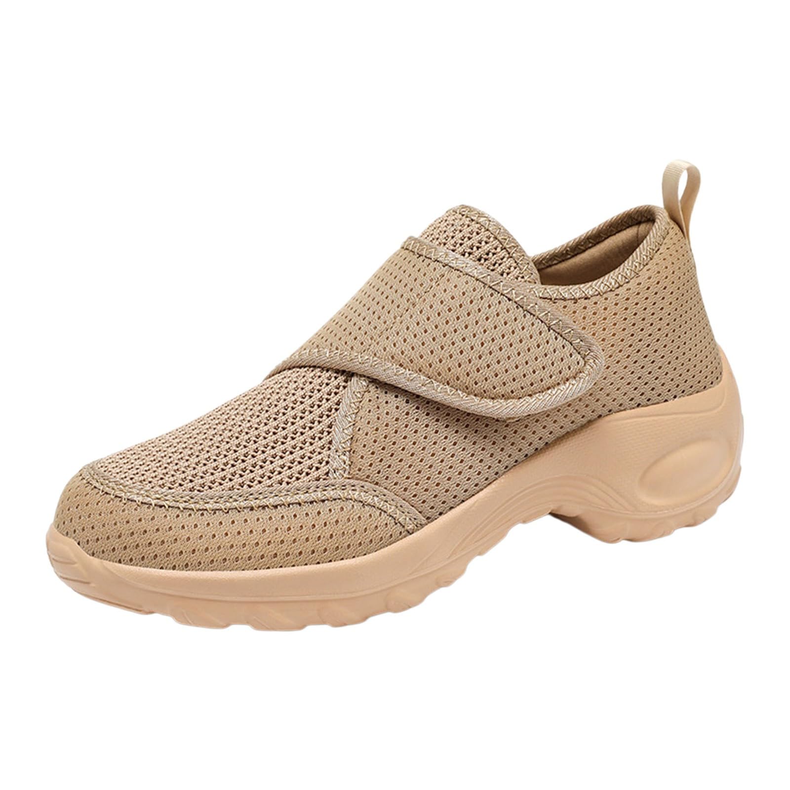 Chaussures orthopédiques pour femme - Coupe large - En maille - Antidérapantes - Confortables et respirantes - Soutien de la voûte plantaire - Légères et décontractées