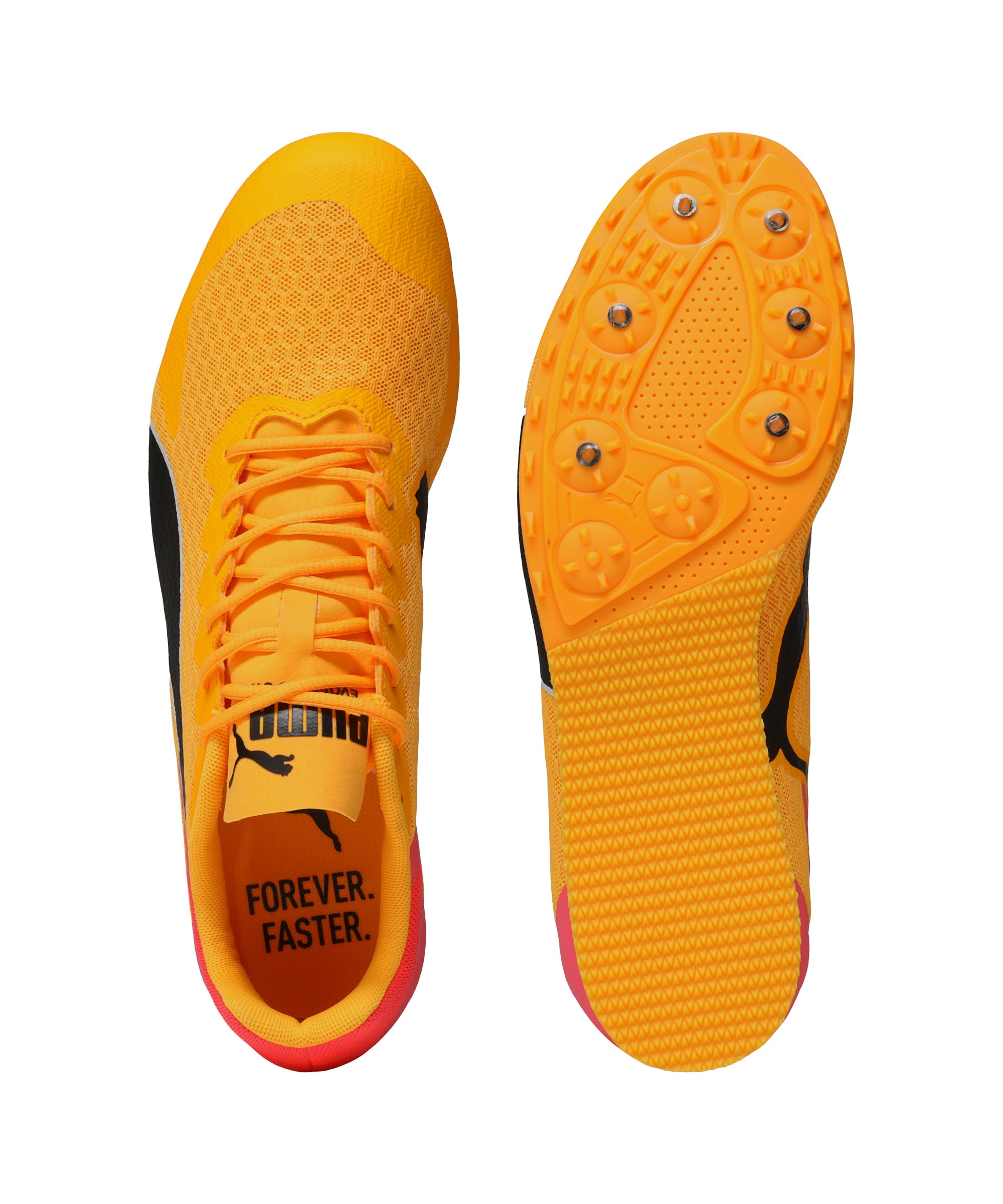 Puma Unisex Evospeed Star 9 Laufschuhe Spikeschuh Sun Stream-Sunset Glow-Puma Black - Orange 43