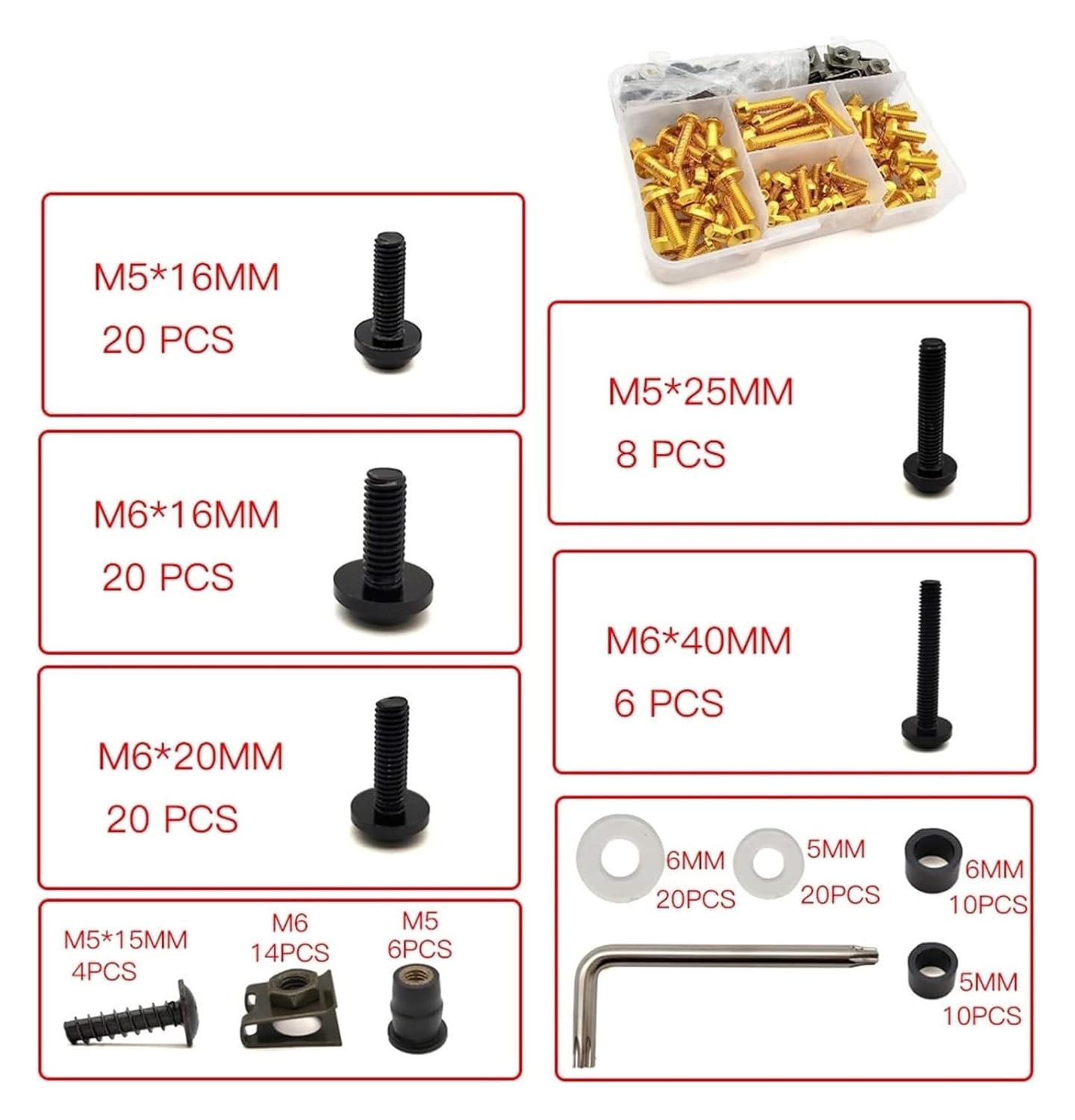 フロントガラス風防ボルト 用 KX65 KX85 KX125 KX250 KX250F KX450F KX100 オートバイフェアリ