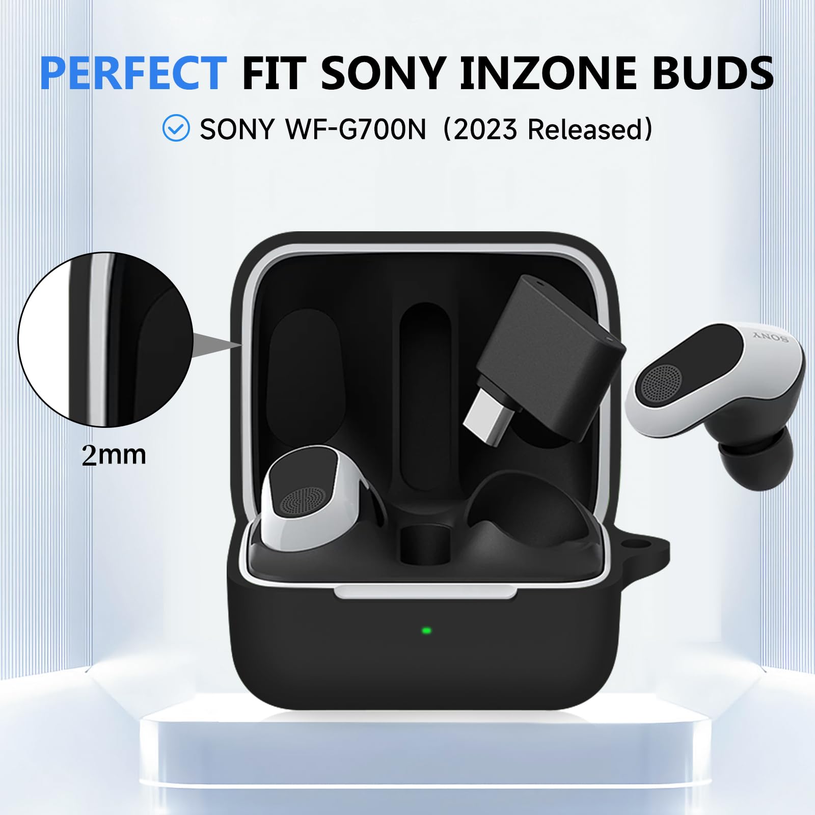 Amazon | LDSXAY Sony INZONE Buds WF-G700N対応ケースカバー、ソフト