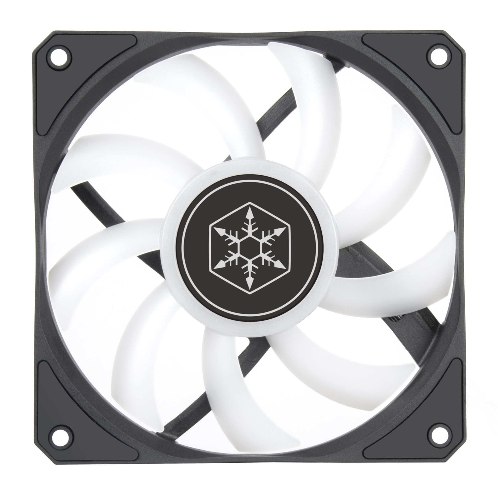 SilverStone Air Slimmer 120 ARGB, ulepszona wydajność, smukły wentylator 120 mm z pełnozakresowym efektem świetlnym PWM i ARGB, SST-AS120B-ARGB