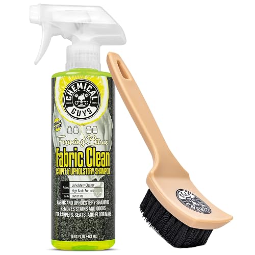 Chemical Guys Citrus Fabric Cleaner Spray with Brush Kit 16 oz