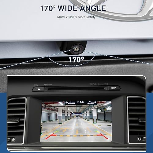 Miniatura 17 de Cámara de respaldo de visión trasera compatible con Ford Escape 2014 2015 2016, cámara de asistencia de respaldo de estacionamiento de seguridad