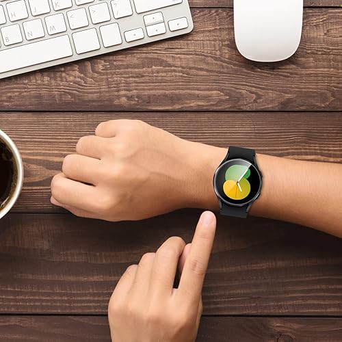 Miniatura 6 de ZUSLAB Protector de pantalla de reloj compatible con Samsung Galaxy Watch 5 de 1.732 pulgadas 2022Watch 4 de 1.732 pulgadas 2021, paquete de 3 fácil