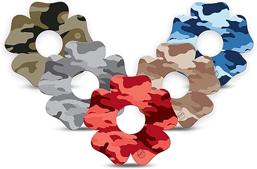 Vista 42 de ExpressionMed - Parches adhesivos para Libre 3 y Libre 3 Plus (paquete de 5) - Cintas con sensor CGM precortadas (flores pastel - Forma de flor)