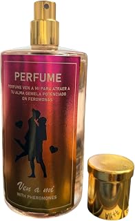 Ven a Mi Pheromone Perfume, Romantic Fragrance with Gold Cap, Glass Bottle