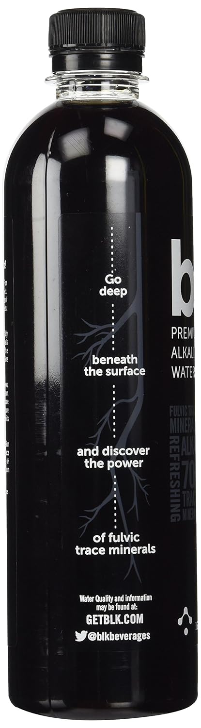 Blk Beverages - Spring Water Enriched with Fulvic Acid - 16.9 oz. (3 Pack)